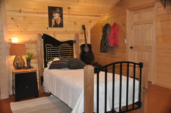 "Clasic Guitar" Rustic Twin Bed