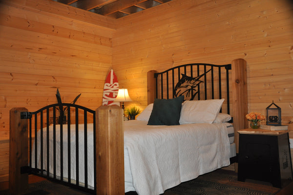 "Launching Marlin" Rustic Queen Bed