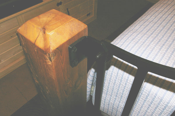 "Top Water Bass" Rustic Queen Bed