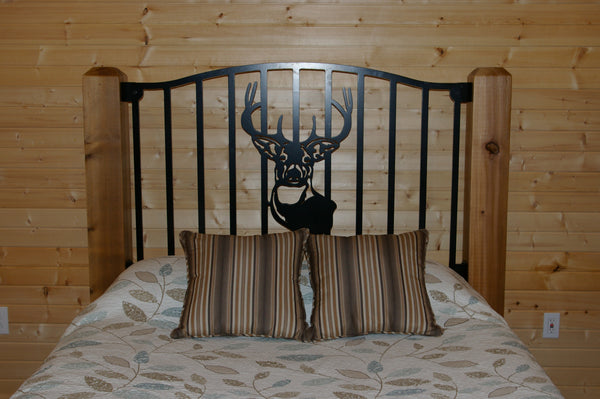 "Trophy Buck" Rustic Queen Bed