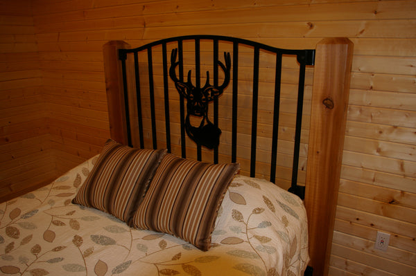 "Trophy Buck" Rustic Queen Bed