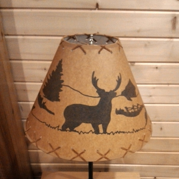 Cabin Night Stand with Lamp / Night Light Combo