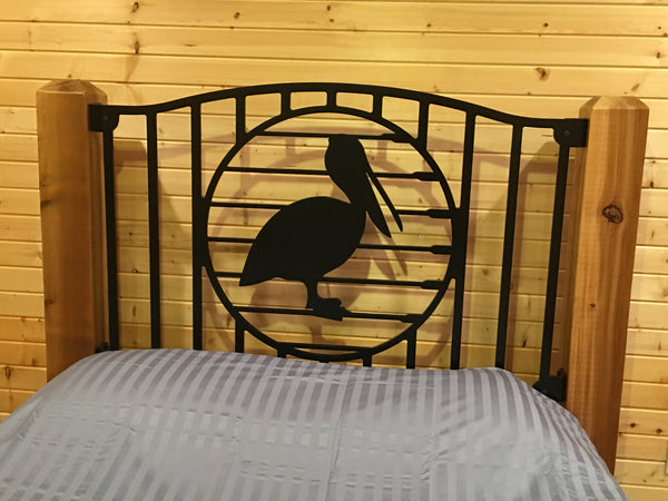 "On The Boardwalk" Rustic Queen Bed