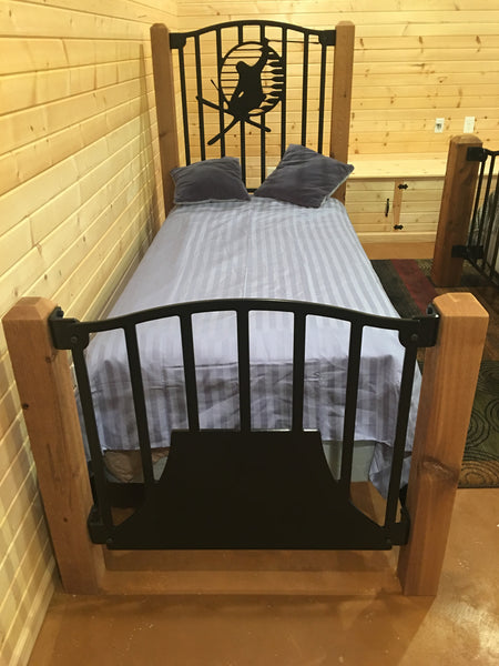 "The Ski Ledgend" Rustic Twin Bed